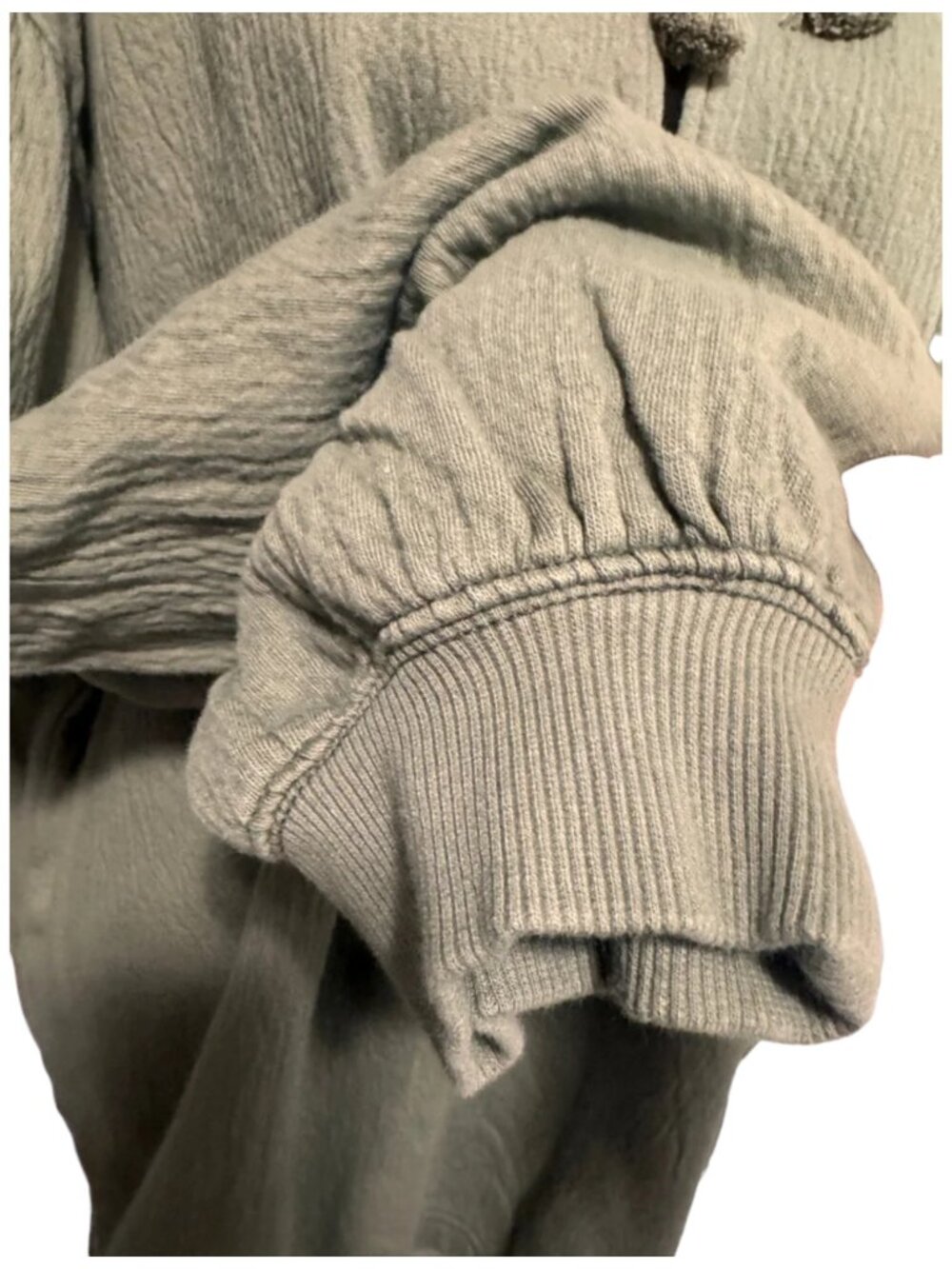 Aerie Easy Street Olive Oversized Sweatshirt | L - Picture 5 of 5